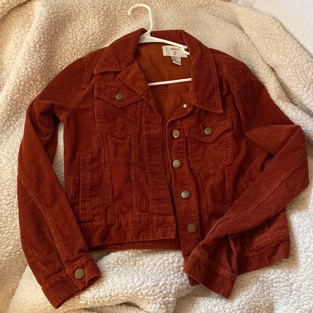 hollister brick corduroy jacket